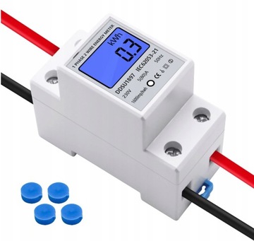 1-ФАЗНЫЙ СЧЕТЧИК 5-80А 220В/230В ЭНЕРГИЯ СУБМЕТР ТОК PL