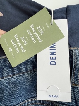ПРЯМЫЕ ДЖИНСЫ ДЛЯ МАТЕРИ HM MAMA С РАССТРОЙКАМИ XL 48 50