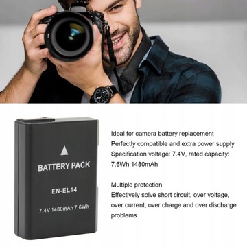 ЗАМЕНА АККУМУЛЯТОРА ДЛЯ NIKON EN-EL14