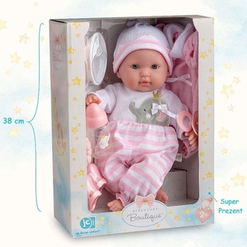 Lalka Noni Zestaw Deluxe z akcesoriami do zabawy dla dzieci Berenguer 30040