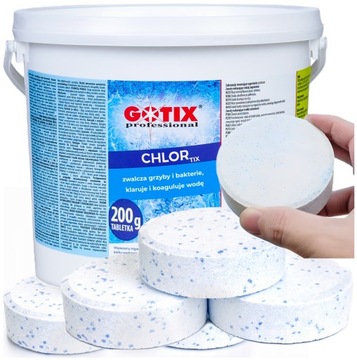 Chlor do Basenu Jacuzzi Tabletki Chemia do Basenu 200g Duże Tabletki - 5 KG