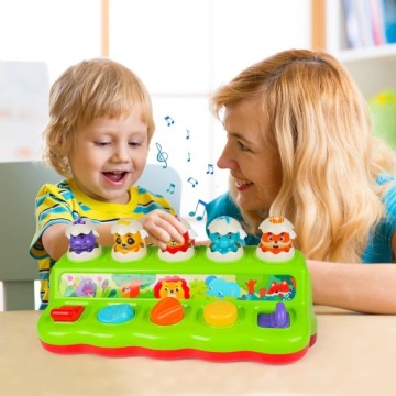 Игрушки Монтессори Музыкальные игрушки для детей Всплывающие игрушки с животными