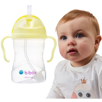 B.box bidon dla dzieci - kubek niekapek ze słomką 240ml Gelato Banana Split