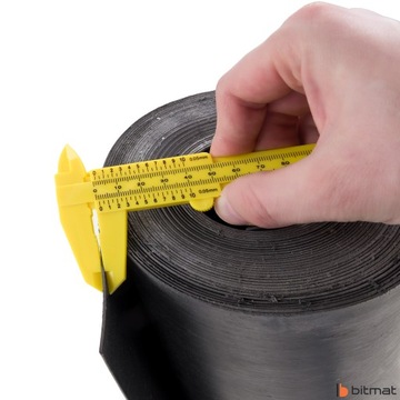 Коврик уплотнительный, звукоизоляционная резиновая мембрана, РЕЗИНА 2000кг/м3, 1мм в рулоне