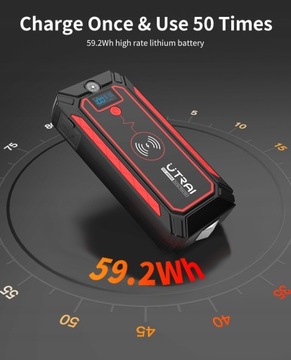 Автомобильный стартер 2500A Power Bank Автомобильный аккумулятор