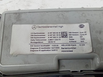 MERCEDES-BENZ VITO VIANO W447 2015 SVĚTLO SEDADLA PŘEDNÍHO