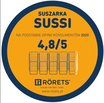 RORETS Suszarka do odzieży SUSSI Space Grey