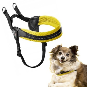 SZELKI dla psa 61-77cm TRE PONTI Mesh miękkie oddychające ŻÓŁTE Beagle