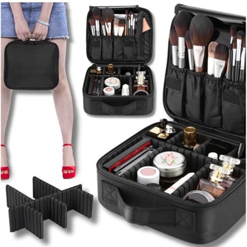 DUŻA KOSMETYCZKA DAMSKA MĘSKA ORGANIZER KOSMETYKI