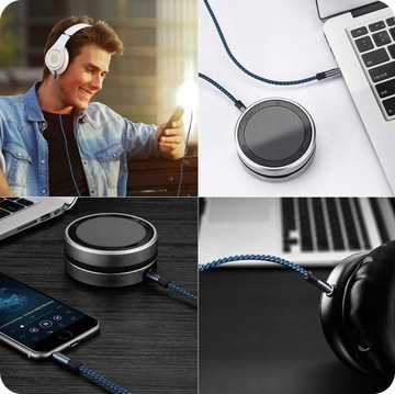 ДЛИННЫЙ ПРОЧНЫЙ КАБЕЛЬ 1,5 М AUX MINI JACK 3,5 ММ ОПЛЕТКА