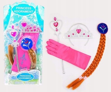 ZESTAW PIĘKNOŚCI ZIMOWY Z RĘKAWICĄ Z KORONĄ FROZEN