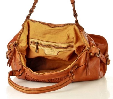 КОЖАНАЯ сумка на плечо ВИНТАЖ ручной работы плетеная.