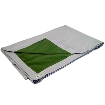 PLANDEKA PLANDEKI SREBRNA 6x10 BARDZO GRUBA 130G