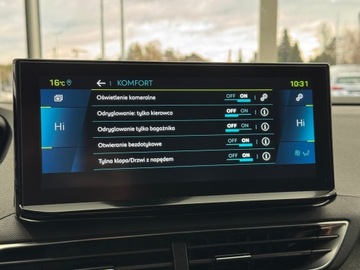 Peugeot 3008 II Plug-In Hybrid Facelifting 1.6 HYBRID 225KM 2021 Peugeot 3008 Allure Pack / LED / Kamera / 1właścic, zdjęcie 33