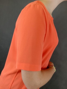 Bluzka pomarańcz neon,krótki rękaw, gumka Erfo r38