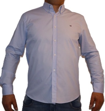 Tommy Hilfiger koszula męska FLEX classic fit niebieska 3XL