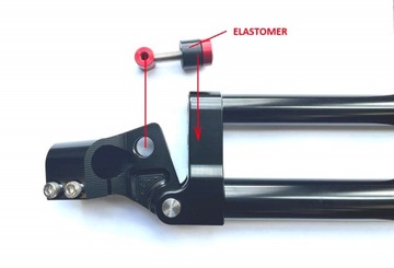 Антивибрационный руль с эластомером толщиной 22 мм.