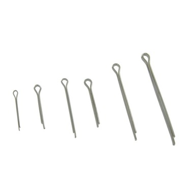 Komplet Zestaw Zawleczek Zawleczki Proste Rozginane 1.5 - 4mm 555 sztuk