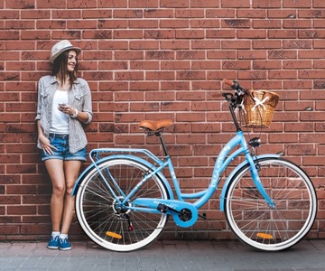 ЖЕНСКИЙ ГОРОДСКОЙ ВЕЛОСИПЕД 28 ДЮЙМОВ, ЧЕРНЫЙ ЖЕНСКИЙ 6 SHIMANO