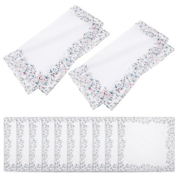 CZYSTA BAWEŁNIANA CHUSTECZKA ŚLUBNA KWADRATOWA MĘSKA JEDWABNA DAMSKA 12 SZT