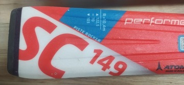 Лыжи ATOMIC SC 149 см. Крепления ATOMIC.