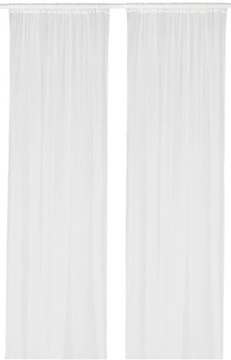 IKEA LILL firanki białe 280x300 2 szt. firany