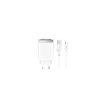 UNIWERSALNA SZYBKA ŁADOWARKA FAST CHARGE QC 3.0 18W USB + KABEL TYPE C