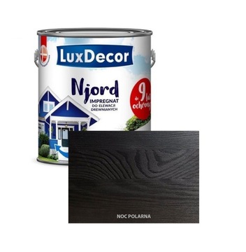 NJORD farba impregnat do drewna kryjący 2,5l CZARNY noc polarna