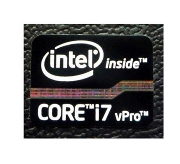 Intel INSIDE Core i7 vPro Black Edition naklejka [070b]