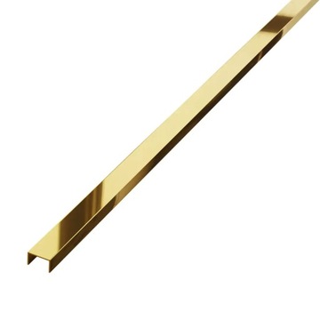 Listwa U rektyfikowana złota polerowana 40mm 270cm