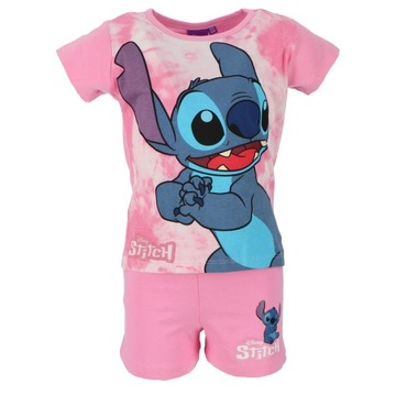 PIŻAMA LILO I STICH DZIEWCZĘCA DZIECIĘCA KOSZULKA SPODENKI KOMPLET STITCH