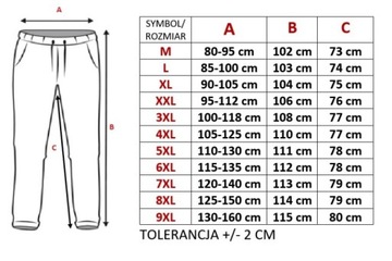 WYGODNE i PRAKTYCZNE CIENKIE BOJÓWKI DRESOWE ROZMIAR XL