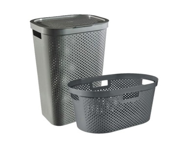 KOSZ NA PRANIE BIELIZNĘ + DO MAGLA POJEMNIK CURVER