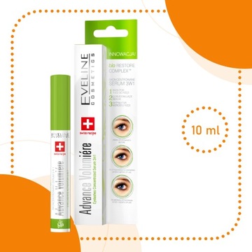 Eveline Serum 3in1 Advance Volumiere 10 мл кондиционер против выпадения ресниц