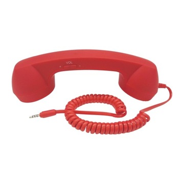 Słuchawka telefoniczna /3.5mm /Komfort/Klasyczny/ Czerwony
