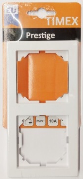 PRESTIGE ramka podwójna Timex-Elektro RA-2 P BI