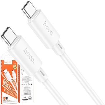 MOCNY SZYBKI KABEL USB TYP TYPU C USB-C TYPE-C PD do TYP TYPU C 3A 60W 1M