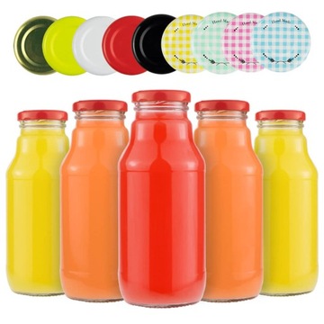 50x BUTELKA NA SOK KUBUŚ SOCZEK 330ml ZAKRĘTKA