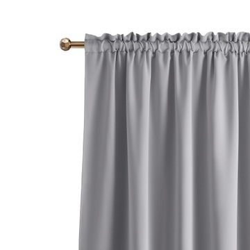 Zasłona gotowa zaciemniająca 140x280 Laurel na taśmie żabki gruba Kolory