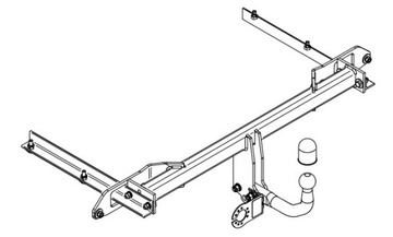 1800KG-75KG ZAŘÍZENÍ(HÁK) TÁŽNÝ DO OPEL ASTRA 4 J IV KOMBI SPORTS TOURER 2010-15