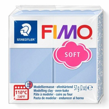 Modelina FIMO Soft 57g, T30 niebieska bryza