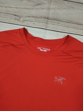 ARC'TERYX Koszulka Męska Pomarańczowa Logowana r. L