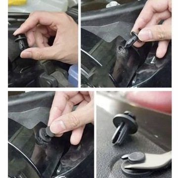 НАБОР ПЛАСТИКОВЫХ АВТОМОБИЛЬНЫХ ПРЯЖОК С ФАЛЬЦЕМ + СЪЕМНИК