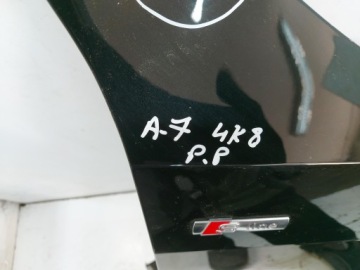 AUDI A7 4K8 FACELIFT 45 TFSI BLATNÍK PRAVÝ PŘEDNÍ ČERNÁ LY9T