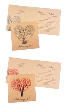 СВАДЕБНЫЕ ПРИГЛАШЕНИЯ, Свадьба, Эко - 2 ШТ.