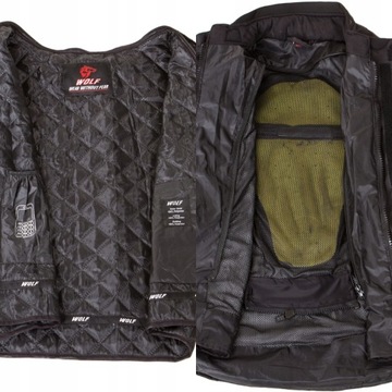 TEKSTYLNA KURTKA MOTOCYKLOWA WOLF EXPLORER BLACK M