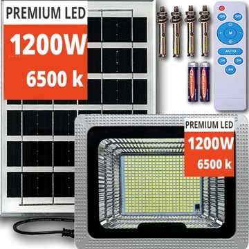 MOCNA DUŻA LAMPA SOLARNA LED ULICZNA OGRODOWA PILOT HALOGEN SOLARNY premium