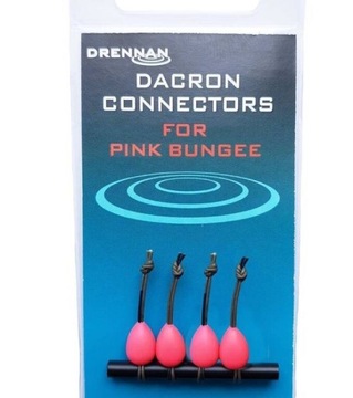 Łącznik dakronowy do gumy Drennan Dacron Connectors XLARGE czerwony
