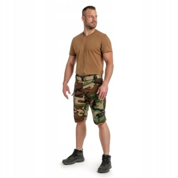 Мужские короткие боевые шорты HELIKON UTS 11 в стиле US Woodland, размер XXL