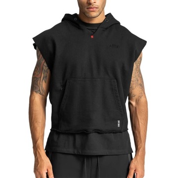 MĘSKI TANK TOP Z KAPTUREM HIP HOP SPORTY KOSZ